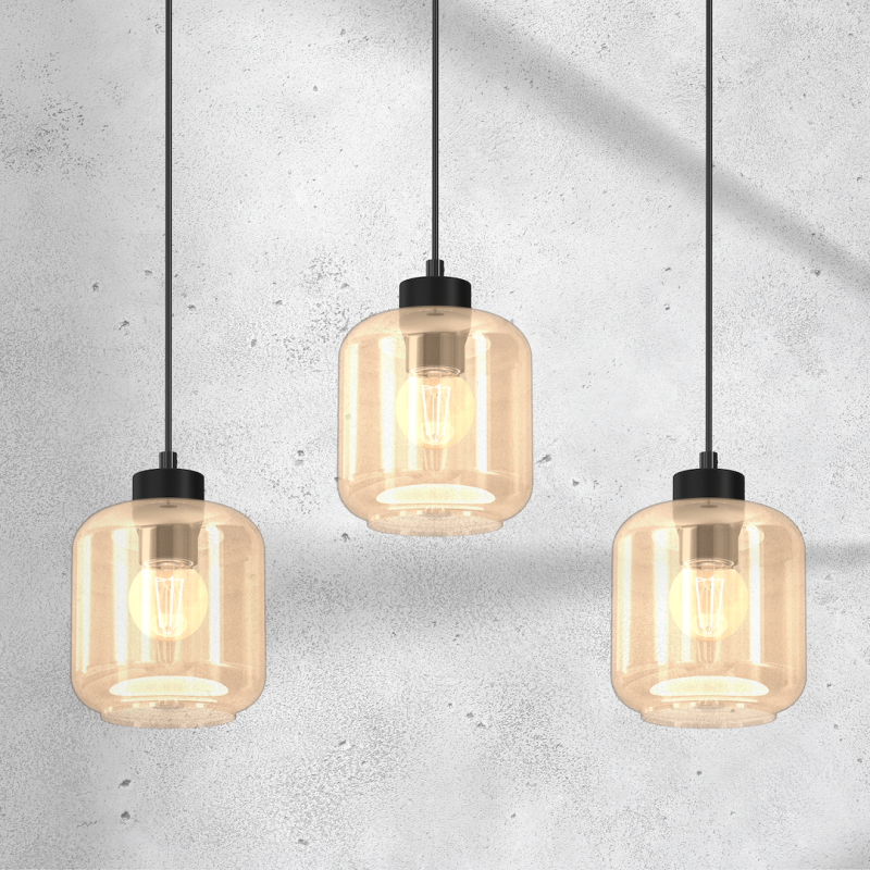 Lampa wisząca SOMBRA AMBER 3xE27 Lampa wisząca SOMBRA AMBER 3xE27