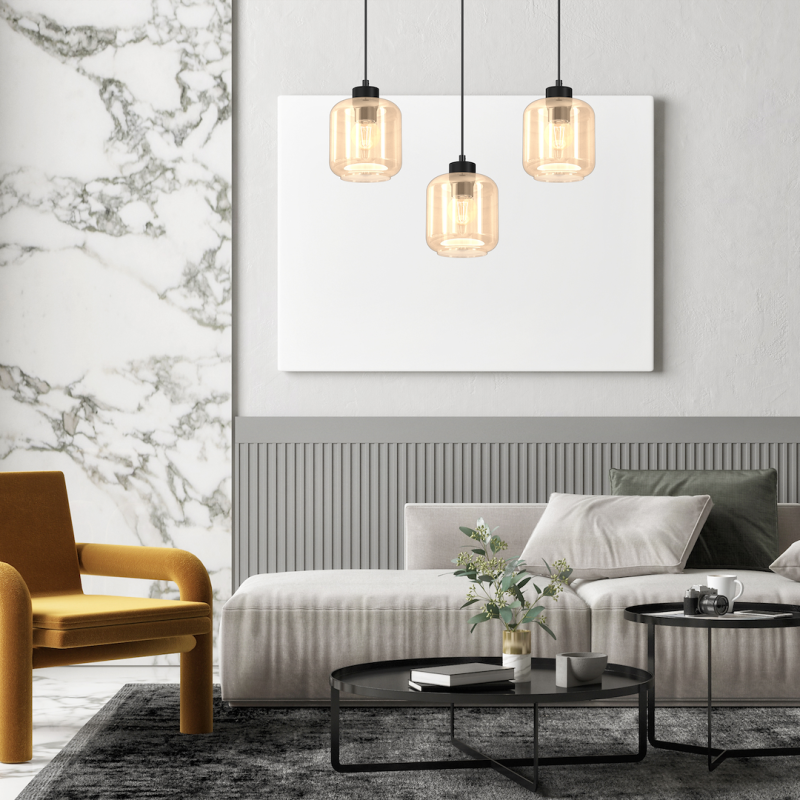 SOMBRA AMBER Hanging Lamp 3xE27 SOMBRA AMBER Hanging Lamp 3xE27