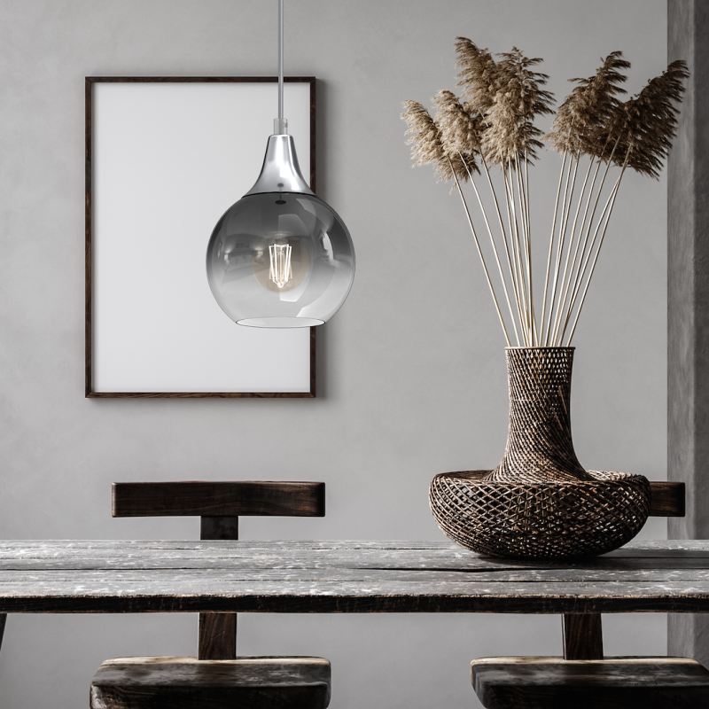 Lampa wisząca MONTE SILVER fi 150 1xE27 Lampa wisząca MONTE SILVER fi 150 1xE27