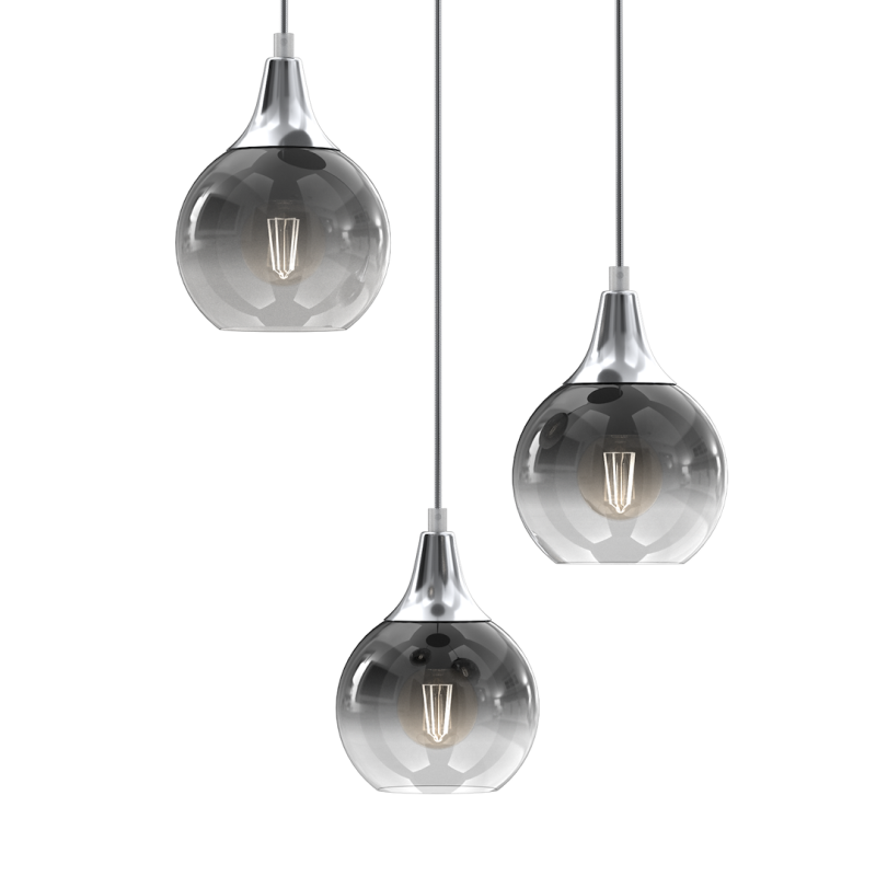 Lampa wisząca MONTE SILVER 3xE27 Lampa wisząca MONTE SILVER 3xE27