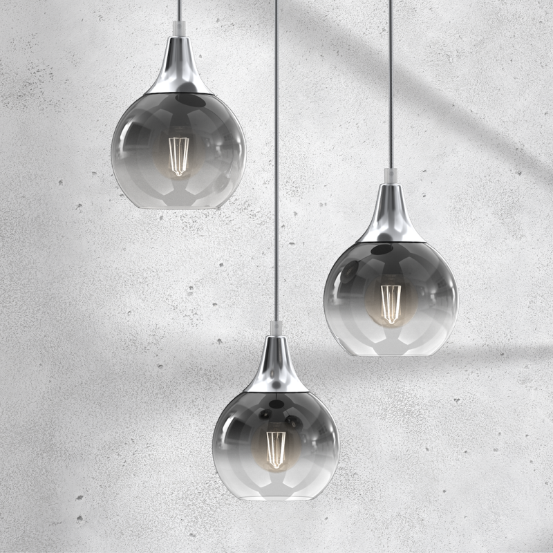 Lampa wisząca MONTE SILVER 3xE27 Lampa wisząca MONTE SILVER 3xE27