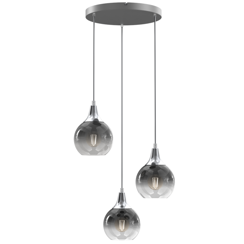 Lampa wisząca MONTE SILVER 3xE27 Lampa wisząca MONTE SILVER 3xE27