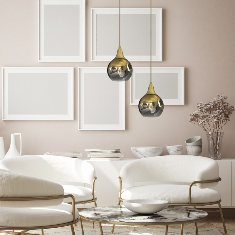 Lampa wisząca MONTE GOLD fi 150 1xE27 Lampa wisząca MONTE GOLD fi 150 1xE27