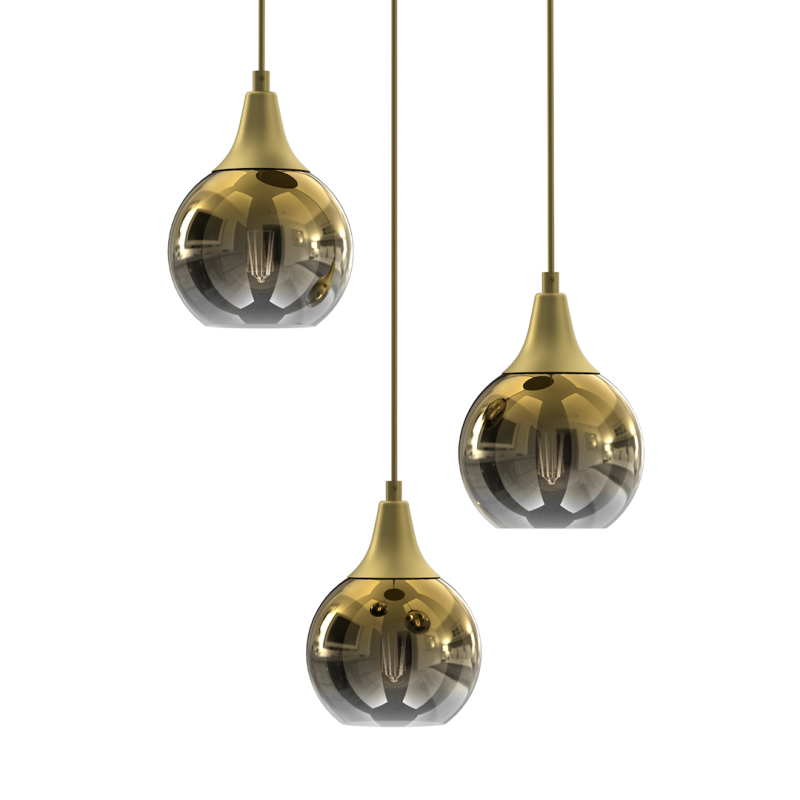 Lampa wisząca MONTE GOLD 3xE27 Lampa wisząca MONTE GOLD 3xE27