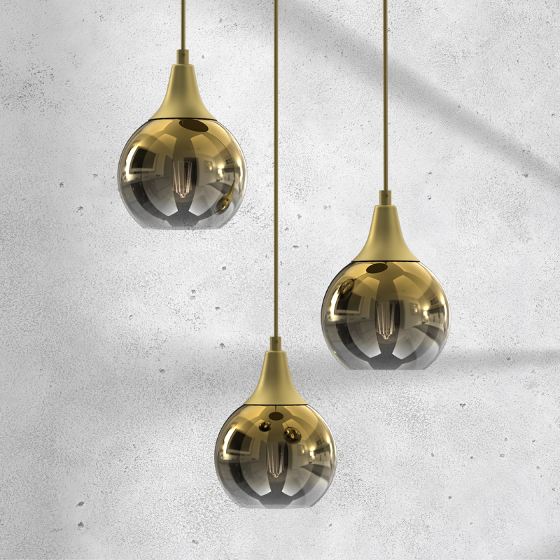 Lampa wisząca MONTE GOLD 3xE27 Lampa wisząca MONTE GOLD 3xE27