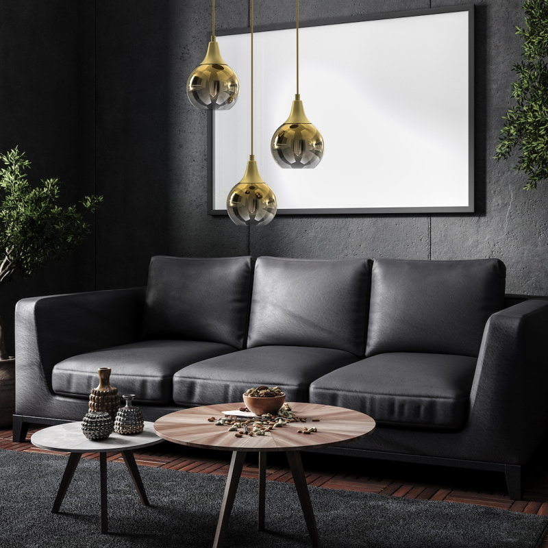 Lampa wisząca MONTE GOLD 3xE27 Lampa wisząca MONTE GOLD 3xE27