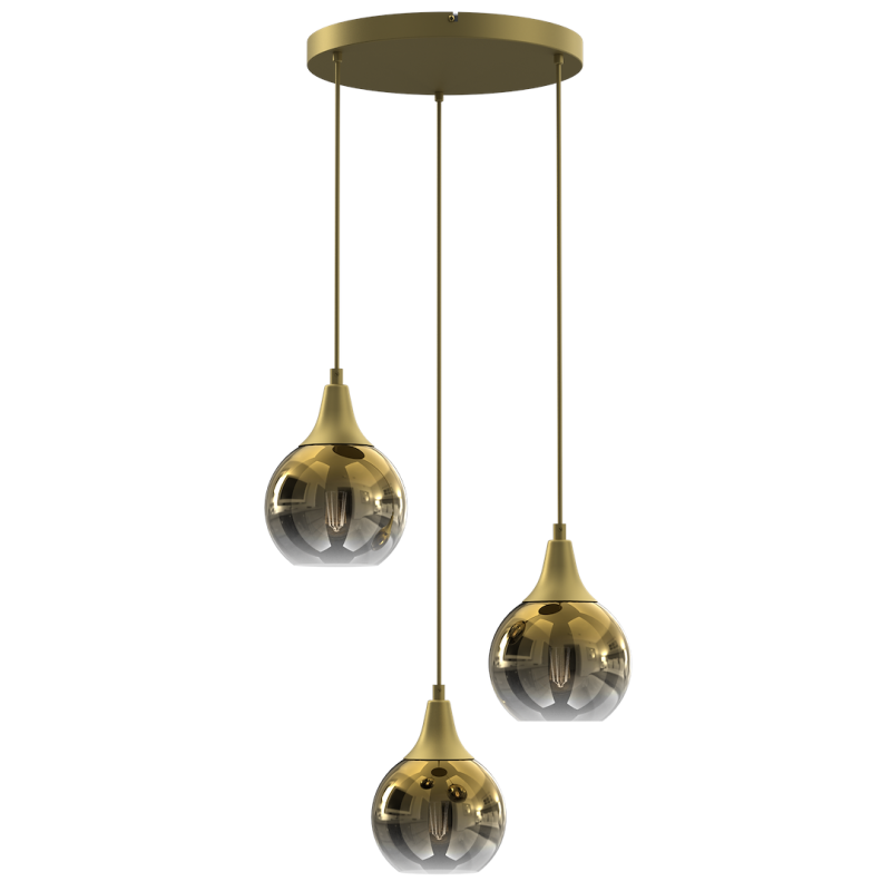 Lampa wisząca MONTE GOLD 3xE27 Lampa wisząca MONTE GOLD 3xE27