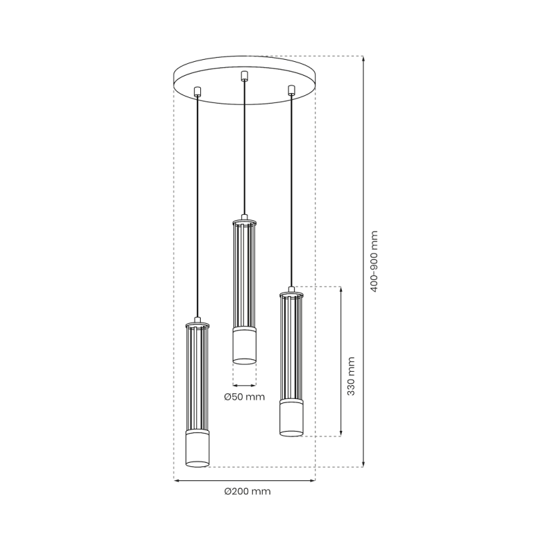 ESTILO pendant lamp 3xGU10 ESTILO pendant lamp 3xGU10