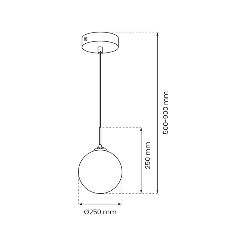 Lampa wisząca REFLEX fi 250 1xE27 Lampa wisząca REFLEX fi 250 1xE27
