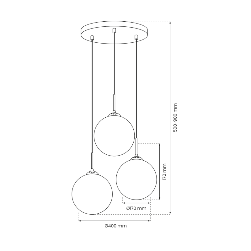 Lampa wisząca REFLEX 3xE14 Lampa wisząca REFLEX 3xE14
