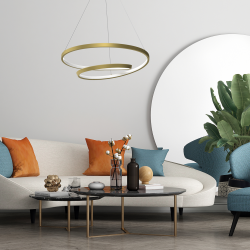 Lampa wisząca LUCERO GOLD 48W LED Lampa wisząca LUCERO GOLD 48W LED