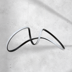 TESORO BLACK 48W LED pendant lamp TESORO BLACK 48W LED pendant lamp