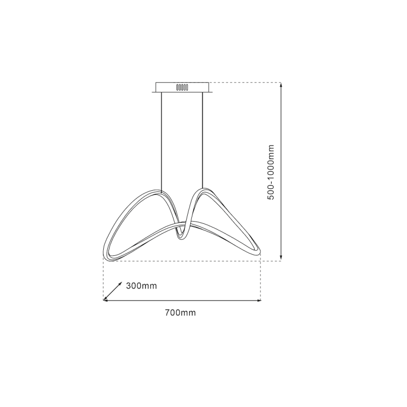 TESORO GOLD 48W LED Pendant Lamp TESORO GOLD 48W LED Pendant Lamp