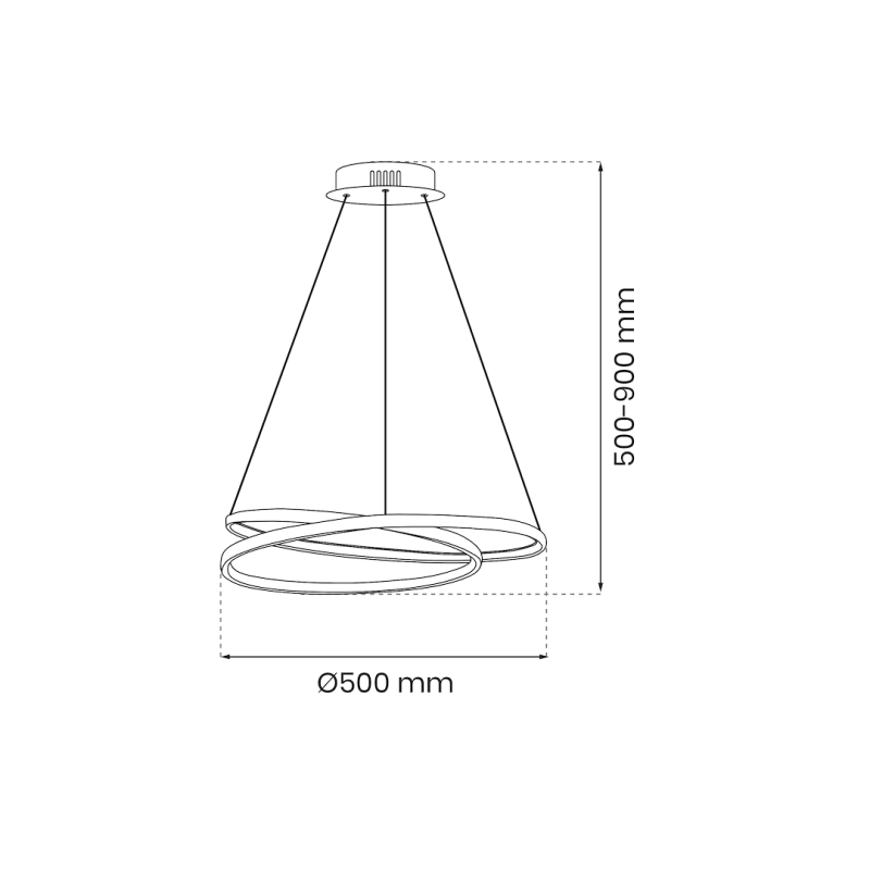 Lampa wisząca LUCERO CHROME 48W LED Lampa wisząca LUCERO CHROME 48W LED