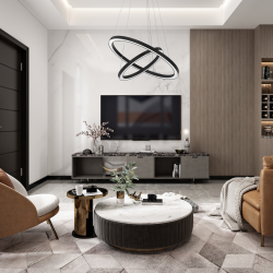 GALAXIA BLACK 46W LED pendant lamp GALAXIA BLACK 46W LED pendant lamp