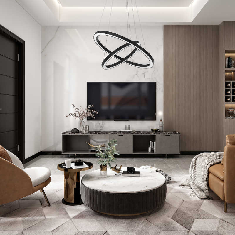 GALAXIA BLACK 46W LED pendant lamp GALAXIA BLACK 46W LED pendant lamp