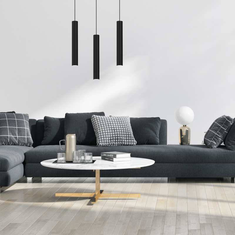Lampa wisząca HUDSON BLACK 3xGU10 Lampa wisząca HUDSON BLACK 3xGU10