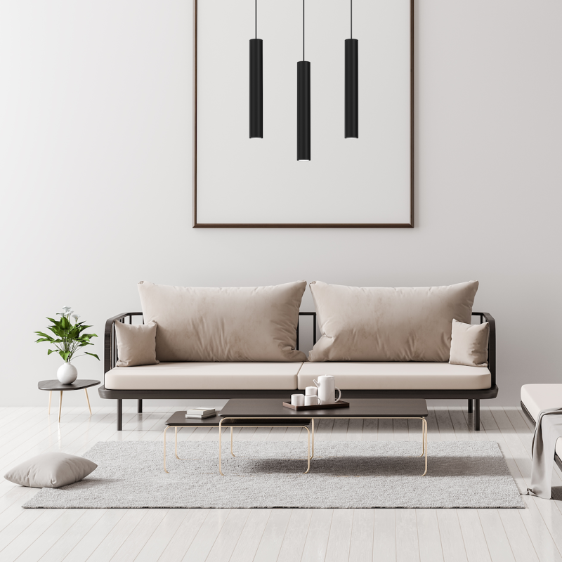 Lampa wisząca HUDSON BLACK 3xGU10 Lampa wisząca HUDSON BLACK 3xGU10