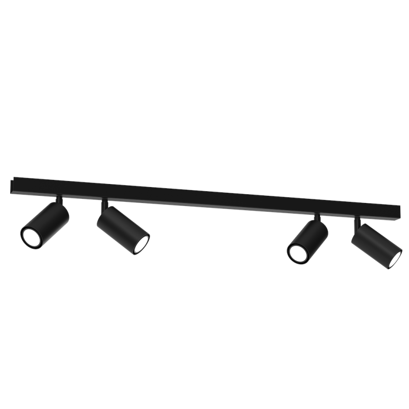 Lampa sufitowa HUDSON BLACK 4xGU10 Lampa sufitowa HUDSON BLACK 4xGU10
