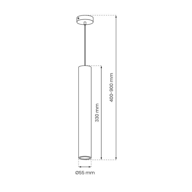 Lampa wisząca HUDSON WHITE 1xGU10 Lampa wisząca HUDSON WHITE 1xGU10