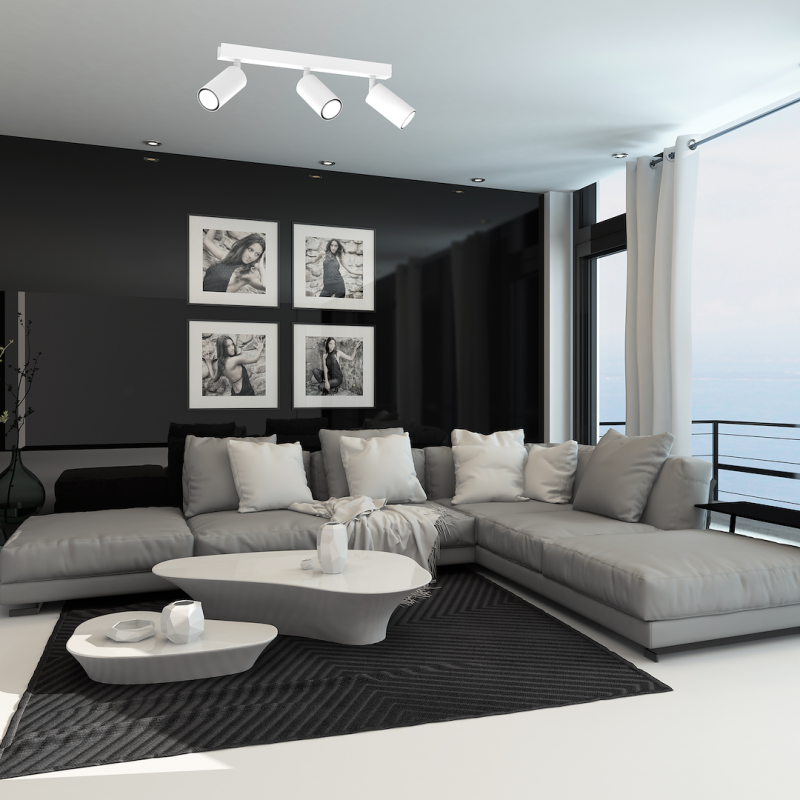 Lampa sufitowa Hudson 3xGU10 Biały Lampa sufitowa Hudson 3xGU10 Biały