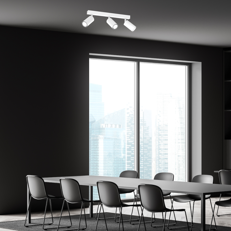 Lampa sufitowa Hudson 3xGU10 Biały Lampa sufitowa Hudson 3xGU10 Biały