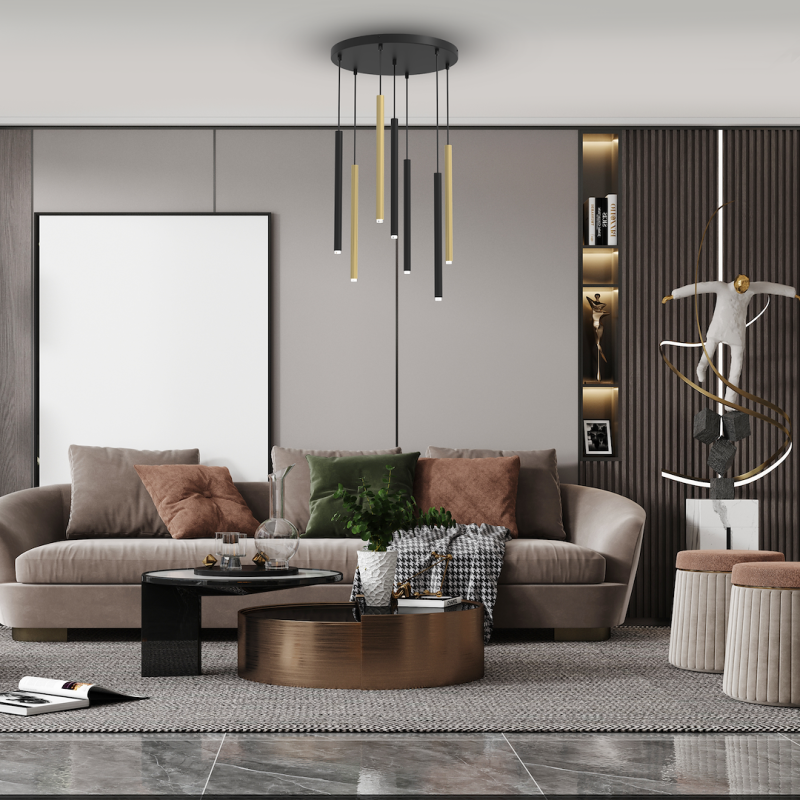 Lampa wisząca MONZA BRASS 7xG9 max 8W LED Lampa wisząca MONZA BRASS 7xG9 max 8W LED