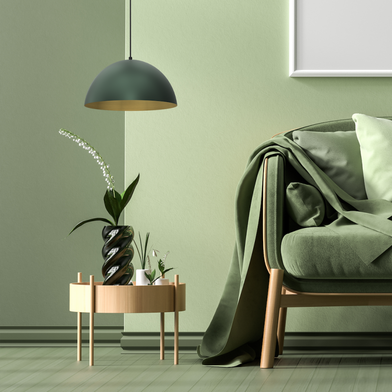 Lampa wisząca BETA GREEN/GOLD 1xE27 35cm Lampa wisząca BETA GREEN/GOLD 1xE27 35cm