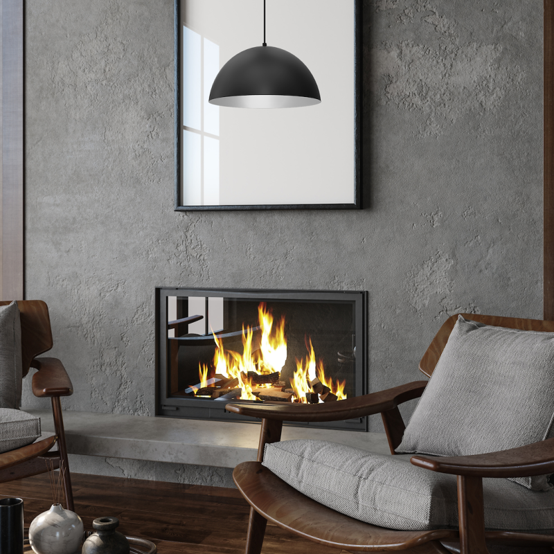 Lampa wisząca BETA BLACK/WHITE 1xE27 35cm Lampa wisząca BETA BLACK/WHITE 1xE27 35cm
