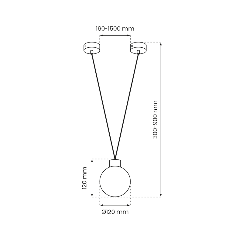 Lampa wisząca CAPRI 1xG9 Lampa wisząca CAPRI 1xG9