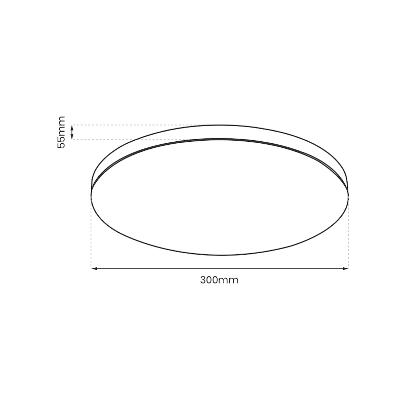 Slimi Ceiling Light 18W 4000K Black Slimi Ceiling Light 18W 4000K Black