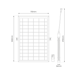Świetlówka Solarna Jimmy 580lm 6000K Świetlówka Solarna Jimmy 580lm 6000K