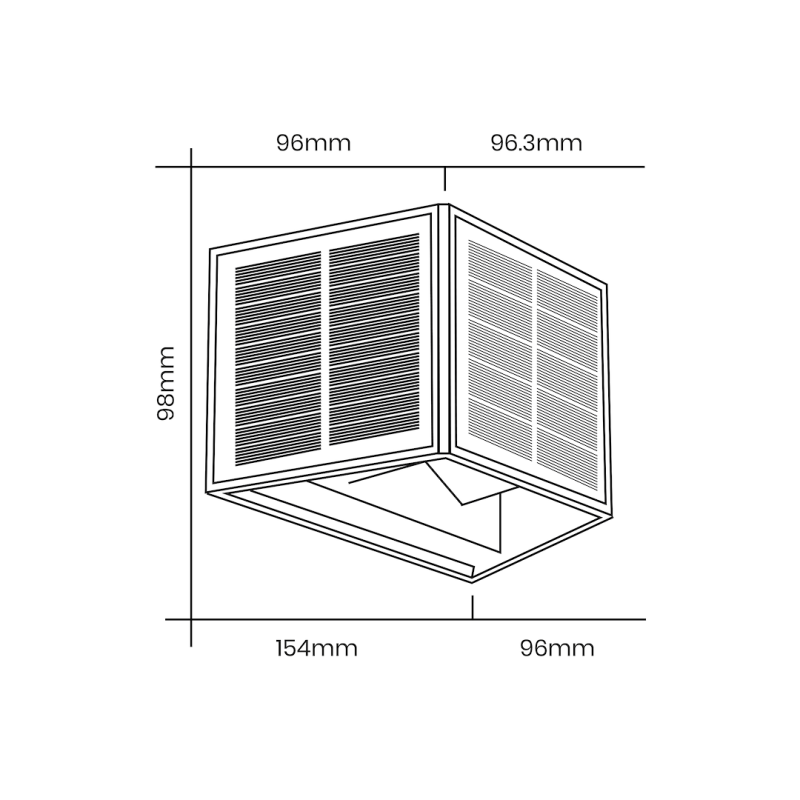 Kinkiet Solarny Wings 50lm 6000K Kinkiet Solarny Wings 50lm 6000K