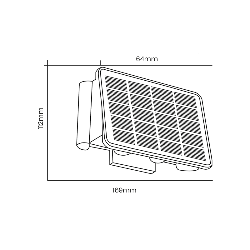 Kinkiet Solarny Alf 50lm 3000K Kinkiet Solarny Alf 50lm 3000K