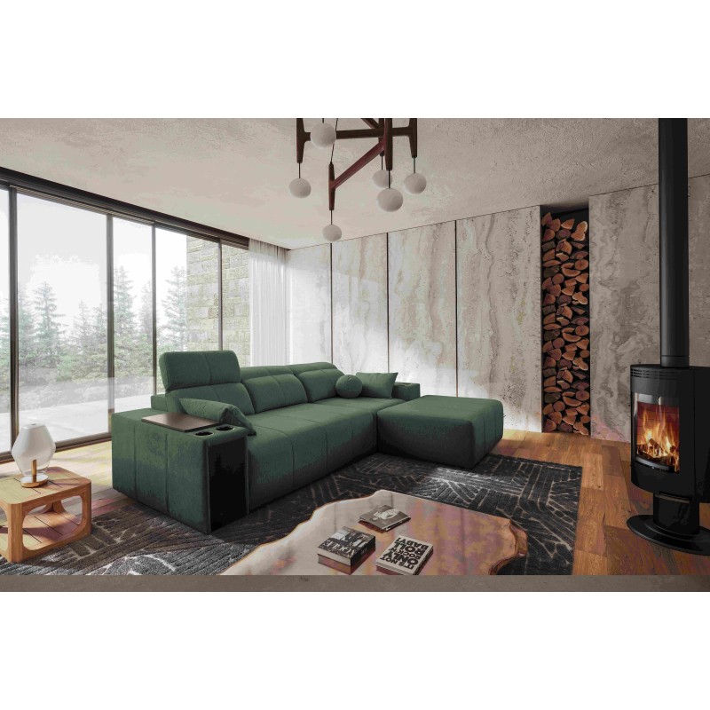 Milano I corner sofa bed in Plecionka fabric, Verita 75 – elegance and functionality in one Milano I corner sofa bed in Plecionka fabric, Verita 75 – elegance and functionality in one