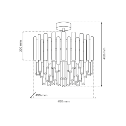 Lampa sufitowa ASPEN CHROME 6xE14 Lampa sufitowa ASPEN CHROME 6xE14