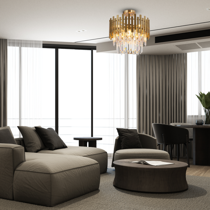 Lampa sufitowa ASPEN GOLD 6xE14 Lampa sufitowa ASPEN GOLD 6xE14