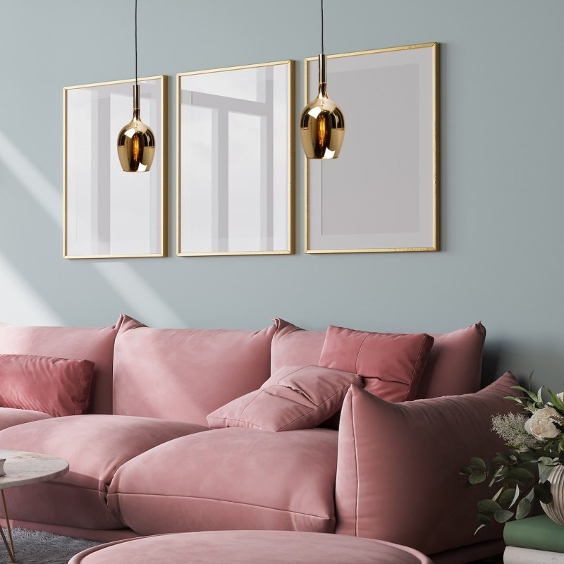 Lampa wisząca LUGANO GOLD 1xE14 Lampa wisząca LUGANO GOLD 1xE14