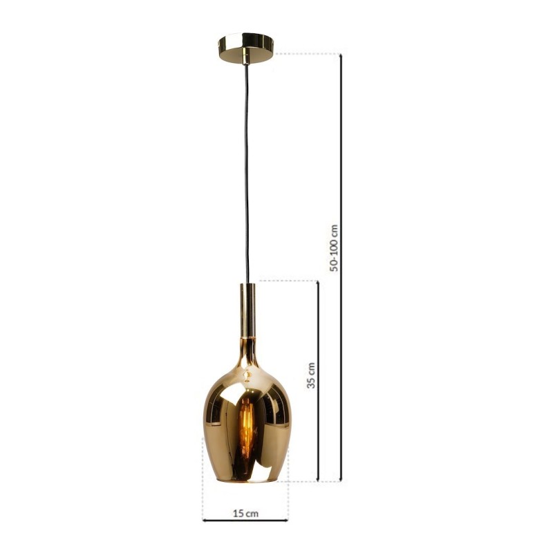 Lampa wisząca LUGANO GOLD 1xE14 Lampa wisząca LUGANO GOLD 1xE14