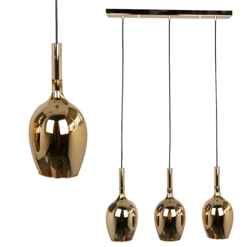 Lampa wisząca LUGANO GOLD 3xE14 Lampa wisząca LUGANO GOLD 3xE14