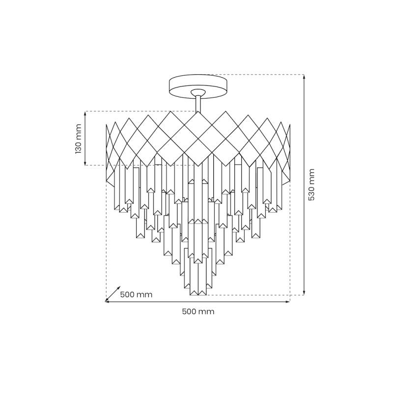 CARISMA CHROME Ceiling Lamp 9xE14 CARISMA CHROME Ceiling Lamp 9xE14