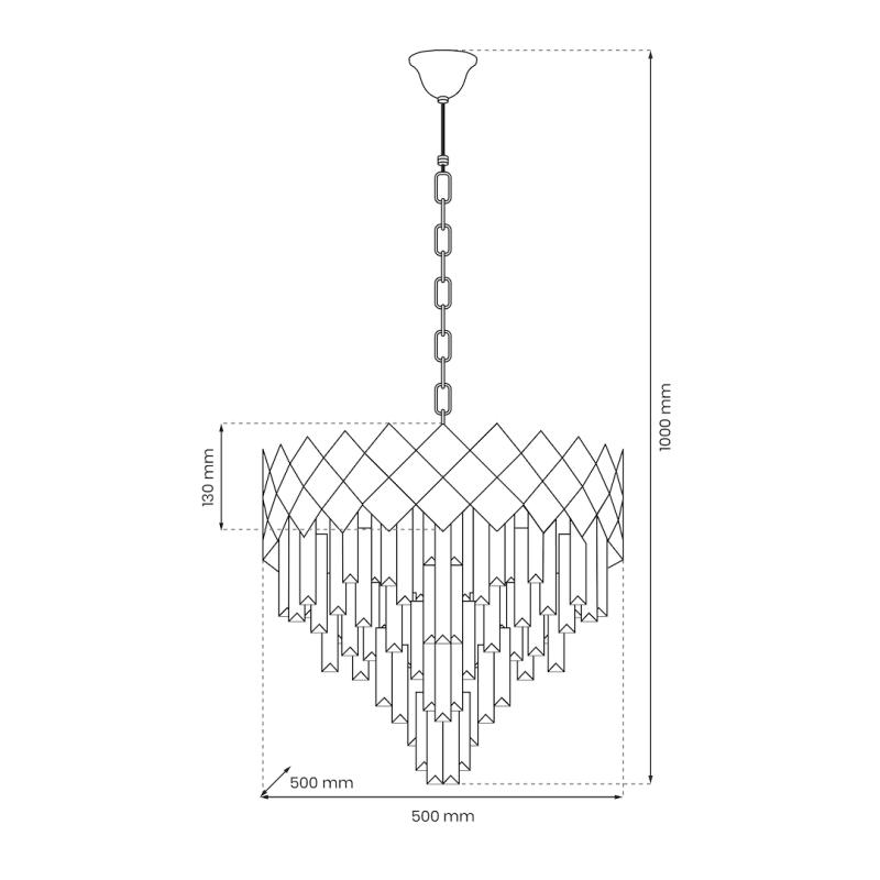 Żyrandol CARISMA CHROME 9xE14 Żyrandol CARISMA CHROME 9xE14