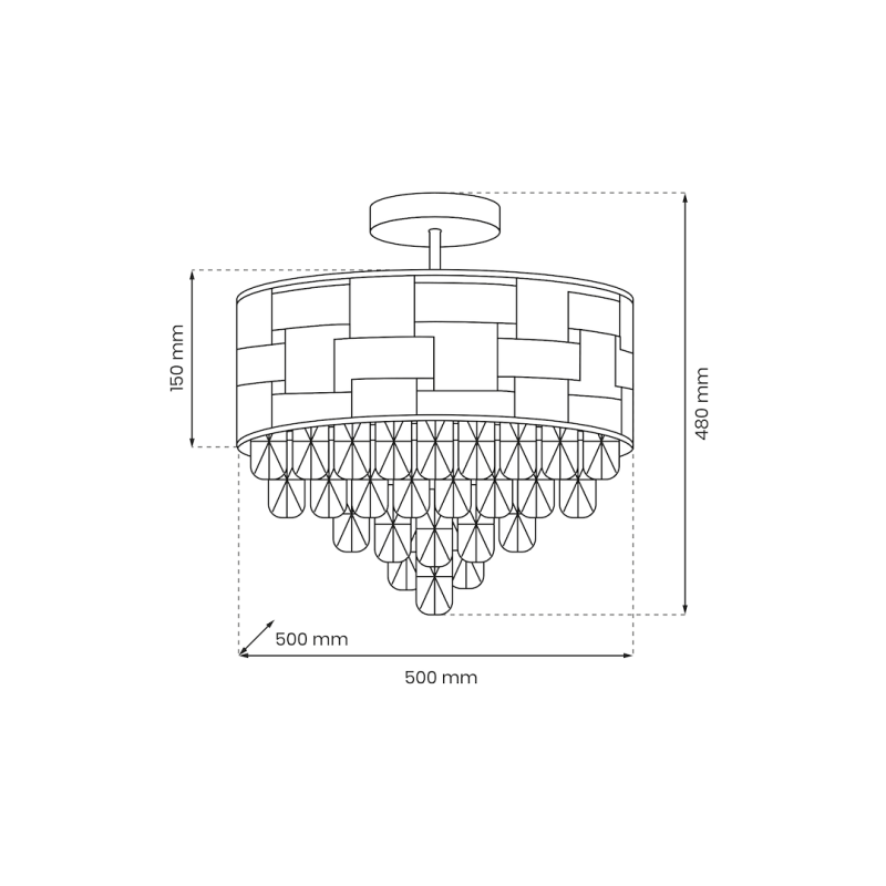 Lampa sufitowa LUXURIA 9xE14 Lampa sufitowa LUXURIA 9xE14