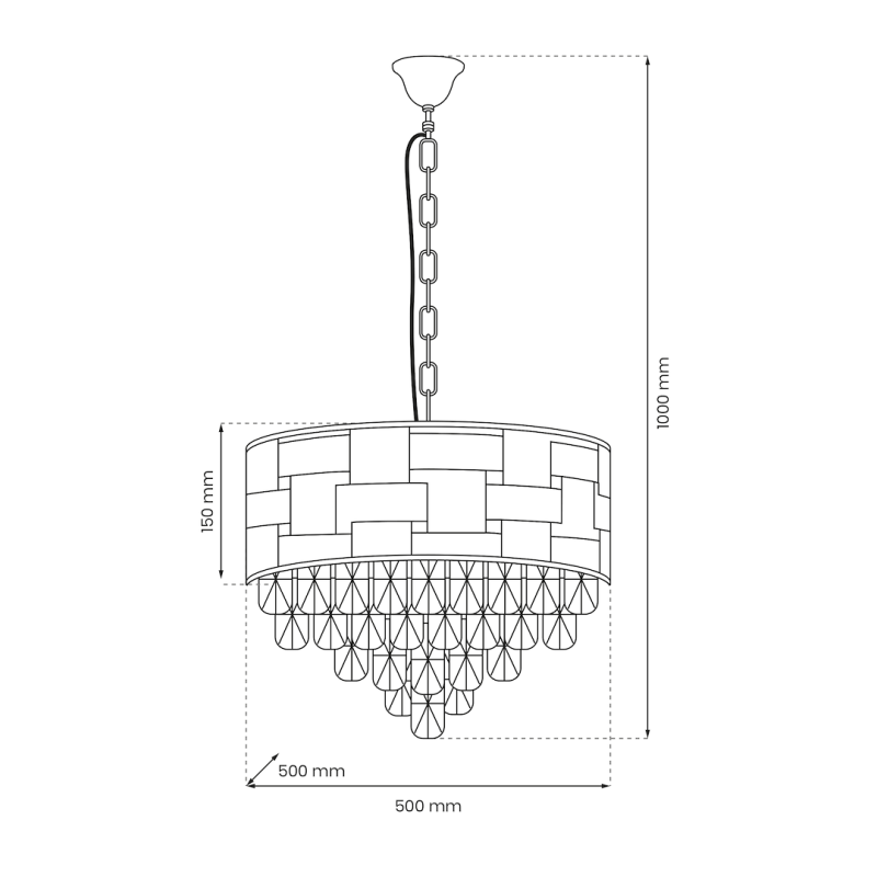 Żyrandol LUXURIA 9xE14 Żyrandol LUXURIA 9xE14