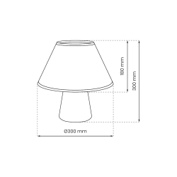 Lampka nocna FIFI WHITE 1xE27 Lampka nocna FIFI WHITE 1xE27