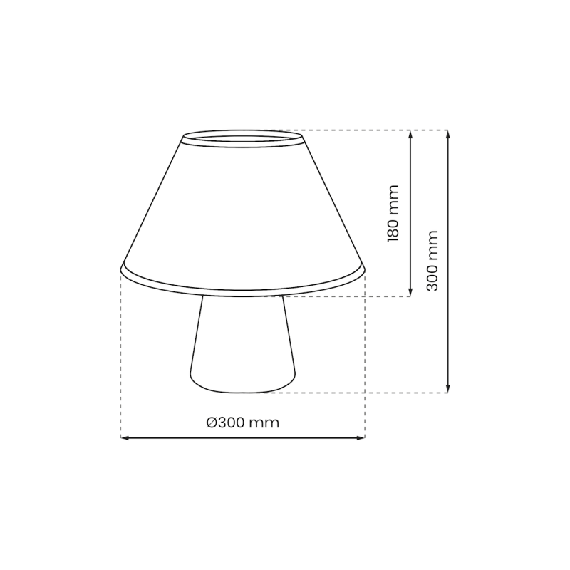 Lampka nocna FIFI WHITE 1xE27 Lampka nocna FIFI WHITE 1xE27