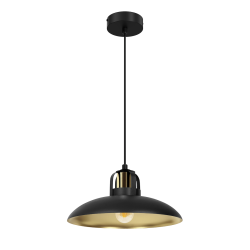 FELIX BLACK/GOLD pendant lamp 1xE27