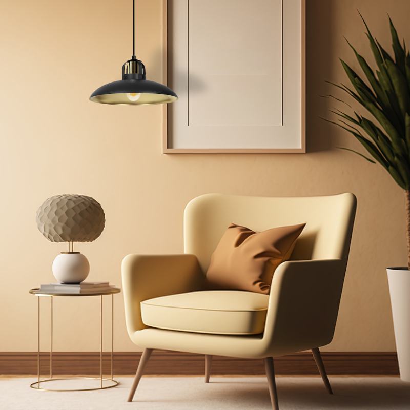 FELIX BLACK/GOLD pendant lamp 1xE27 FELIX BLACK/GOLD pendant lamp 1xE27