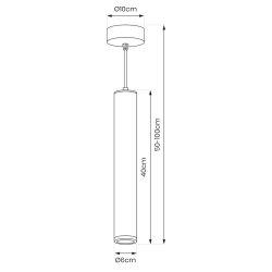 Lampa wisząca PORTER WHITE 1xGU10 Lampa wisząca PORTER WHITE 1xGU10