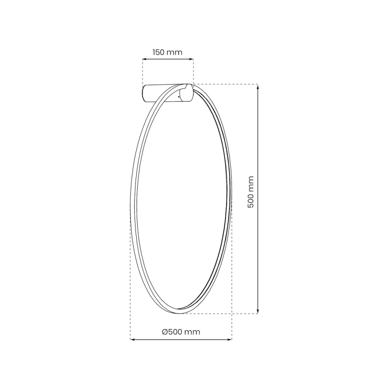 Kinkiet Saturno Black 25W LED Kinkiet Saturno Black 25W LED
